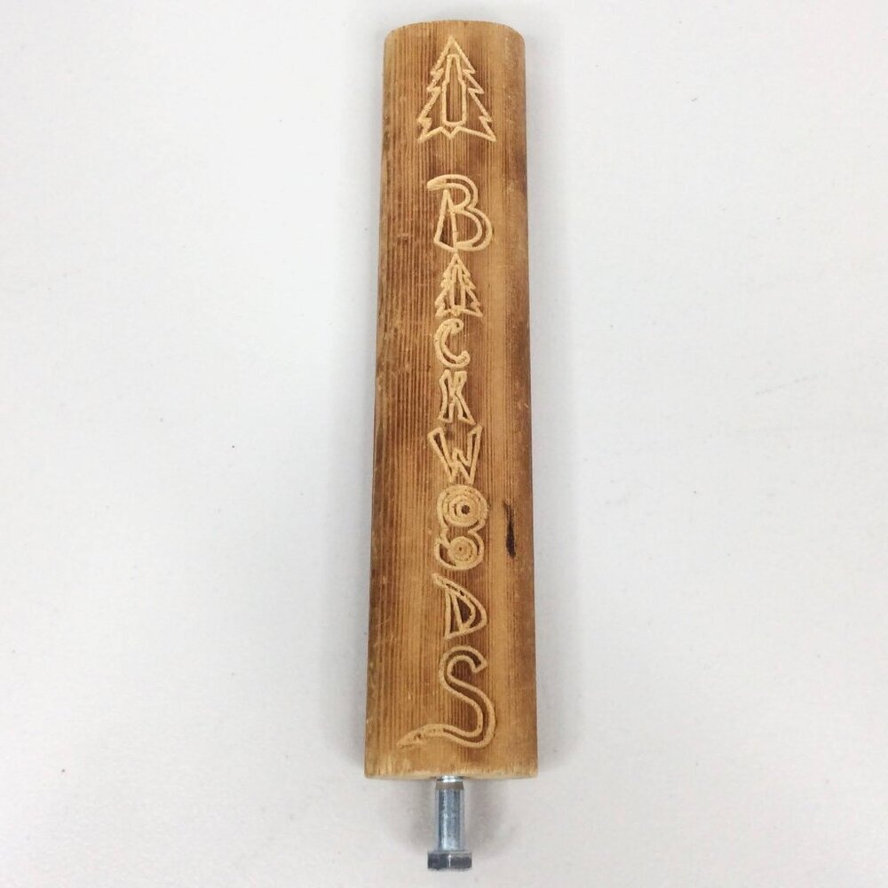 Backwoods Brewing Company Tap Handle Wood Oval Hand Engraved Oregon Washington
